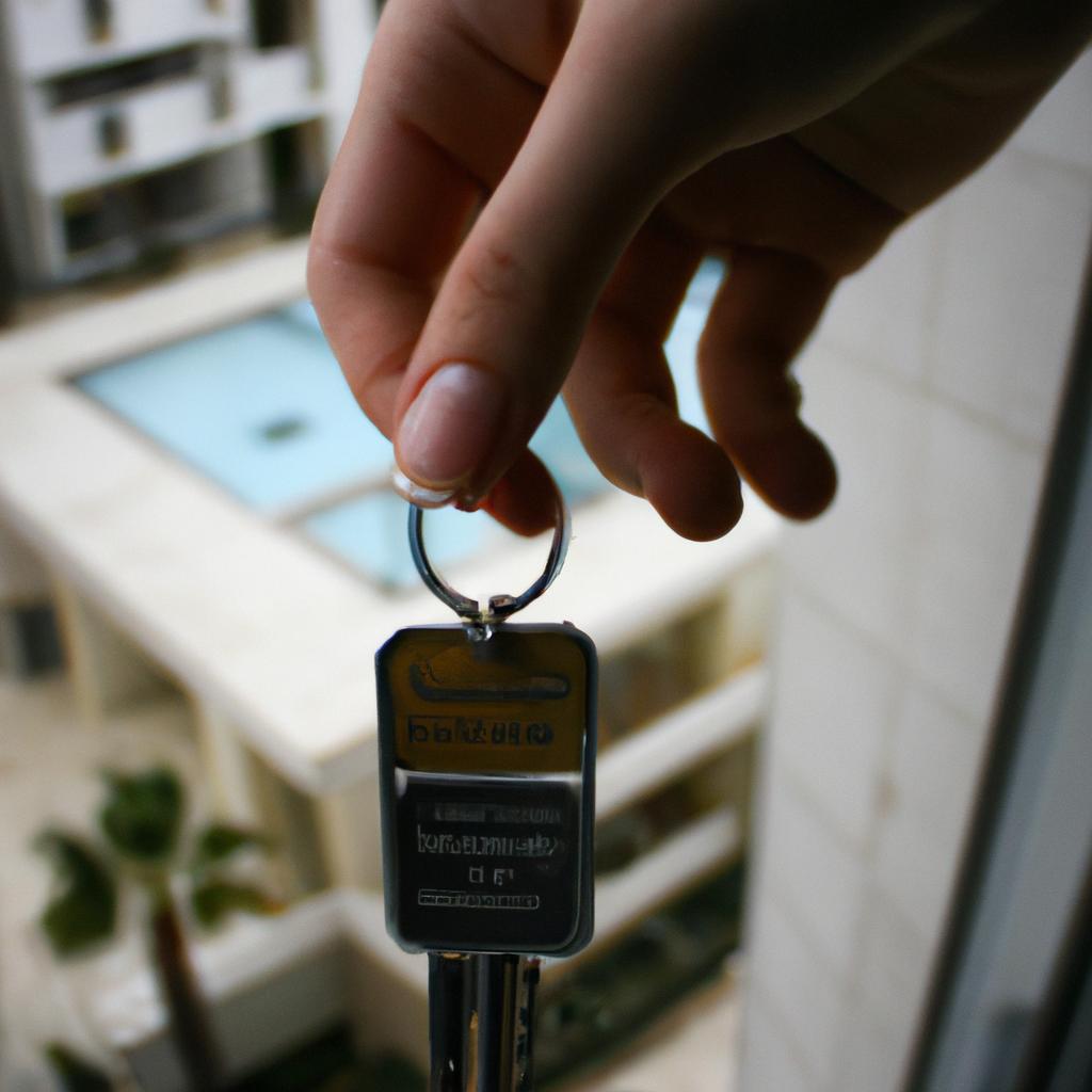 Person handing over hotel key